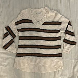 American eagle striped oversized sweater